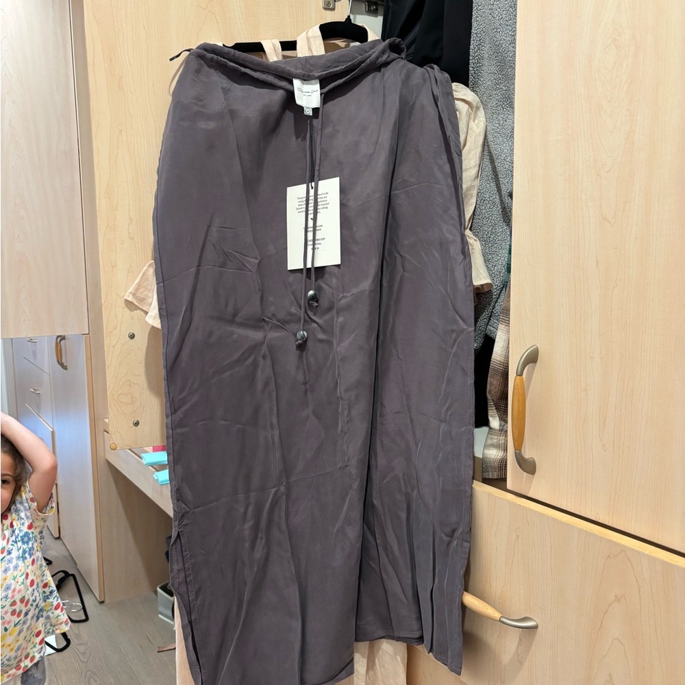 Turquoise Lane Maxi Skirt Charcoal M